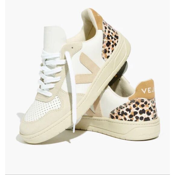 Veja Shoes - RARE Madewell x Veja™ V-10 Sneakers in Animal Print Leather, $150 Sz 7/7.5